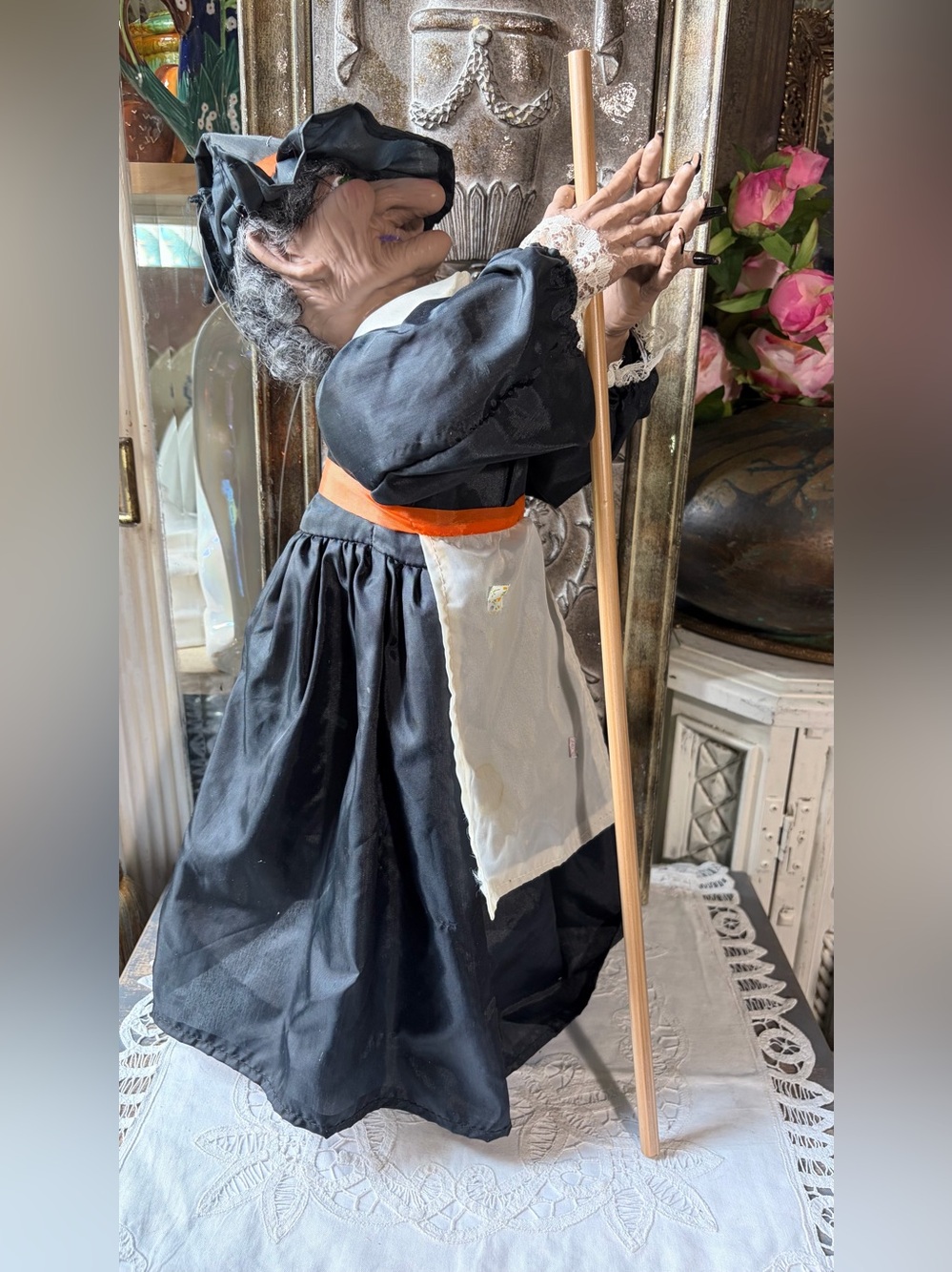 Vintage Halloween Witch decor